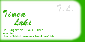 timea laki business card